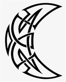 Download Celtic Tattoos Free Png Image - Celtic Knot Crescent Moon, Transparent Png, Transparent PNG