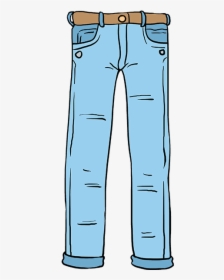 How To Draw Jeans - Easy Drawing Of Jeans, HD Png Download, Transparent PNG
