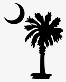 Palmetto Tree And Crescent - Thin Blue Line South Carolina, HD Png Download, Transparent PNG