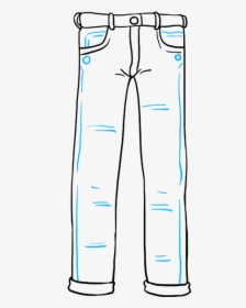 How To Draw Jeans - Easy To Draw Pants, HD Png Download, Transparent PNG