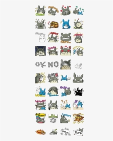 Totoro Line Sticker, HD Png Download, Transparent PNG