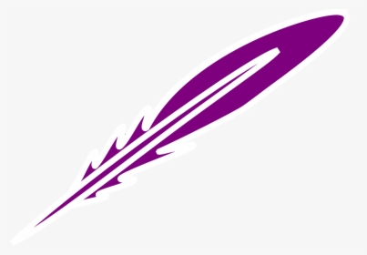 Feather, Purple, Writing, Graphic, Artsy, Raven - Writing Purple, HD Png Download, Transparent PNG