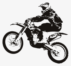 Freestyle Motocross Monster Energy Ama Supercross An - Dirt Bike Black And White, HD Png Download, Transparent PNG