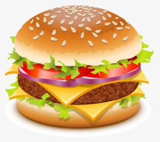 Hamburger Cartoon Burger Clipart Image - Burger Clipart, HD Png Download, Transparent PNG