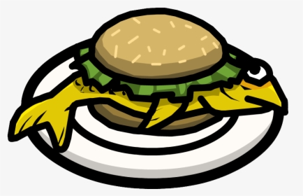 Transparent Hamburguesa Dibujo Png - Fried Fish Sandwich Clipart, Png Download, Transparent PNG