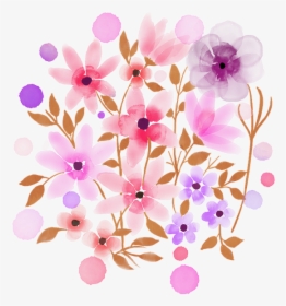 Watercolour Flowers, Watercolor, Flower, Spring, Floral - Portable Network Graphics, HD Png Download, Transparent PNG