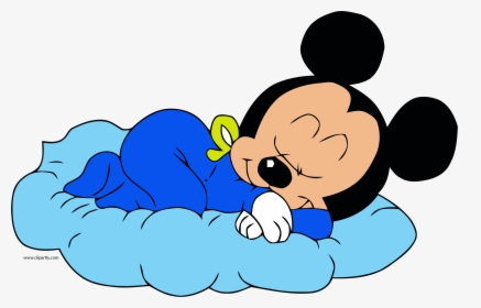 Disney Baby Mickey Sleeping Clipart Png - Baby Mickey Sleeping, Transparent Png, Transparent PNG