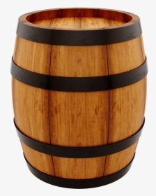 Transparent Wooden Barrel Clipart - Wooden Barrel Transparent Background, HD Png Download, Transparent PNG