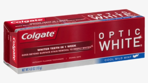 Colgate Optic White Toothpaste Box, HD Png Download, Transparent PNG