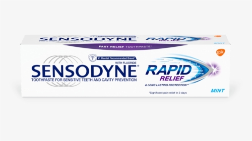 Sensodyne Rapid Relief Toothpaste In Mint - Sensodyne Rapid, HD Png Download, Transparent PNG