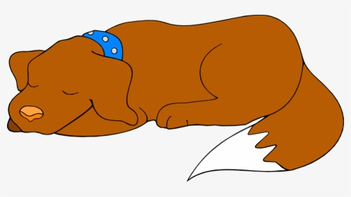 Dog Clipart Sleeping Brown - Sleeping Dog Clipart Png, Transparent Png, Transparent PNG