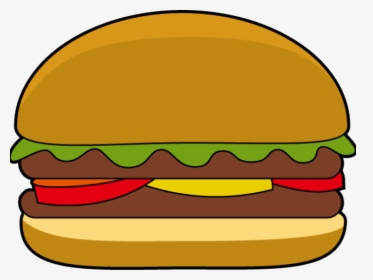 Hamburger Clipart Transparent Background - Cartoon Cheese Burger Png, Png Download, Transparent PNG