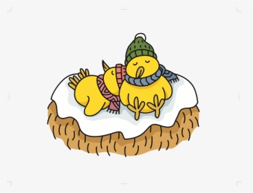 Sleeping Chicks Clip Arts - Sleepy Baby Chick Clipart, HD Png Download, Transparent PNG