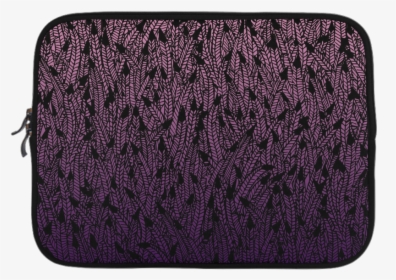 Pink Purple Ombre Feather Pattern Black Microsoft Surface - Wallet, HD Png Download, Transparent PNG