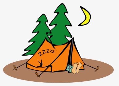 Sleeping In A Tent Clip Arts - Camping Clipart, HD Png Download, Transparent PNG
