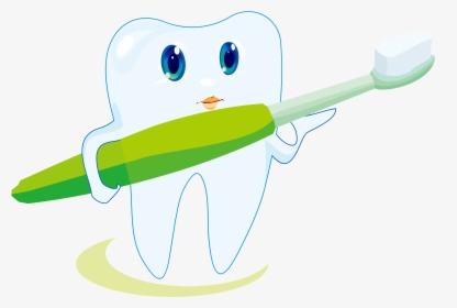 Toothbrush Icon Cute Cartoon - Animated Good Toothpaste, HD Png Download, Transparent PNG
