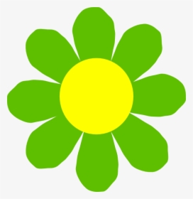 Green Flower Svg Clip Arts - Green Flower Clip Art, HD Png Download, Transparent PNG