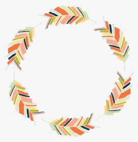 Transparent Feather Wreath Clipart - Circle, HD Png Download, Transparent PNG