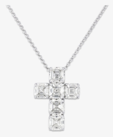 Diamond Cross Pendant, - Diamond Cross Necklace Transparent, HD Png Download, Transparent PNG