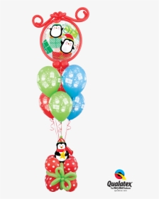 Penguin Christmas Balloon Bouquet - Qualatex, HD Png Download, Transparent PNG