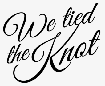 Png Tying The Knot - We Tied The Knot Vector, Transparent Png, Transparent PNG