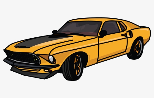 Ford Mustang Anvil - Drawing Cars Mustang, HD Png Download, Transparent PNG