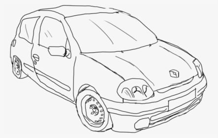 Renault Realistic Drawing - Renault Draw, HD Png Download, Transparent PNG