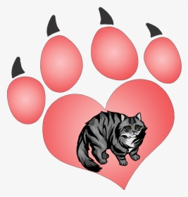 Cat Paw 90 Decal - Illustration, HD Png Download, Transparent PNG