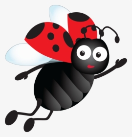 Ladybird Flying Clip Art , Png Download - Flying Ladybug Cartoon Png, Transparent Png, Transparent PNG