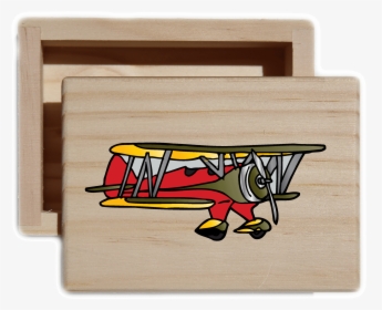 Vintage Plane Natural Wood Keepsake Collectible Box - Plywood, HD Png Download, Transparent PNG