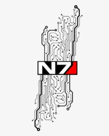 Mass Effect Art Tattoo, HD Png Download, Transparent PNG