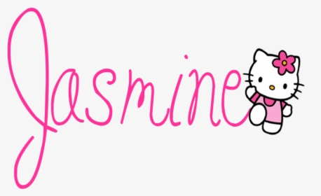Jasmine Name Can Someone Make Me A Name - Jasmine Name Hello Kitty, HD Png Download, Transparent PNG