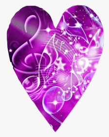 #purple #lensflare #heart #shapemask #music #notes - Heart, HD Png Download, Transparent PNG