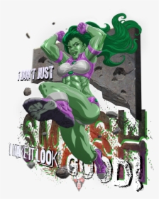 She Hulk Smash T By T Turner , Png Download - She-hulk, Transparent Png, Transparent PNG