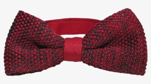 Black Red Knit Bow Tie - Wool, HD Png Download, Transparent PNG