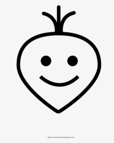Turnip Coloring Page - Smiley, HD Png Download, Transparent PNG
