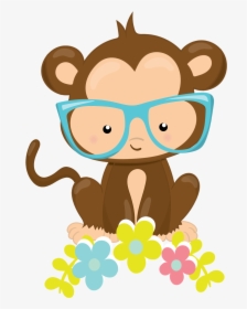 Monkeys, Kawaii, Animaux, Rompers, Kawaii Cute, Monkey - Kawaii Cute Monkey Drawing, HD Png Download, Transparent PNG