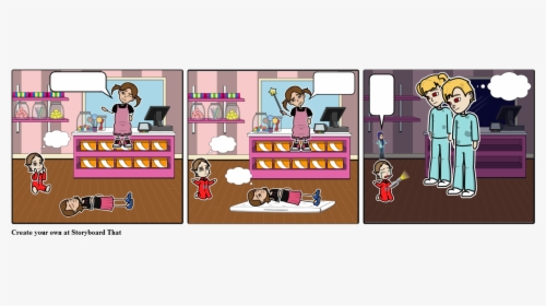 Girl Buying Chocolate Cartoon, HD Png Download, Transparent PNG
