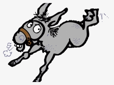 Mule Clipart Mad Donkey - Mule Black And White Donkey Clip Art, HD Png Download, Transparent PNG