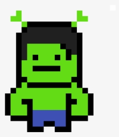 Transparent Shrek Png - Hulk Pixel Art, Png Download, Transparent PNG