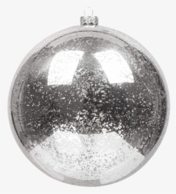 Silver Christmas Ball Png Transparent Image - Christmas Silver Ball, Png Download, Transparent PNG