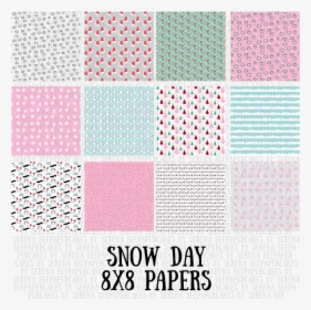 Snow Day Pattern Papers - Patchwork, HD Png Download, Transparent PNG