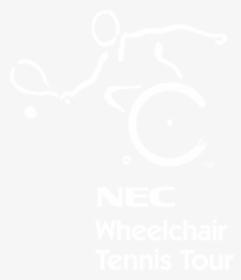 Nec Wheelchair Tennis Tour Logo Black And White - Johns Hopkins Logo White, HD Png Download, Transparent PNG