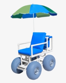 Beach Wheelchair With Large Tires   Title Beach Wheelchair - Beach Wheelchair Tires, HD Png Download, Transparent PNG