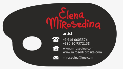 Artist Palette Business Card, HD Png Download, Transparent PNG