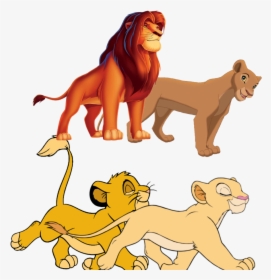 #simba And Nala Teen And Young - Simba Mufasa Lion King, HD Png Download, Transparent PNG