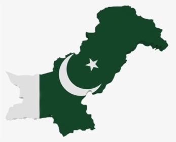Pakistan Transparent - Pakistan Map With Flag, HD Png Download, Transparent PNG