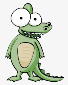 Happy Fun Crocodile Cartoon Smiling - Cartoon, HD Png Download, Transparent PNG