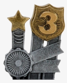 Third Place Trophy Png Free Download - Award Ribbon Place, Transparent Png, Transparent PNG