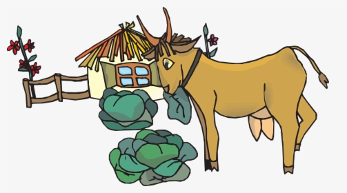 Goats In Garden Clipart, HD Png Download, Transparent PNG